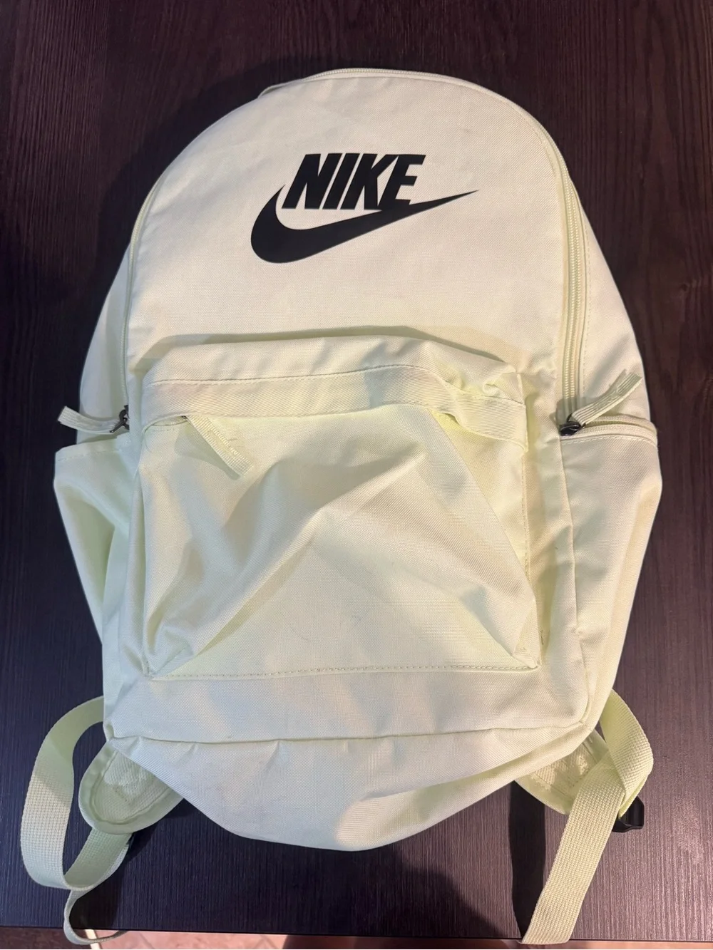 Nike Men's Neon Green/Yellow Backpack with Swoosh